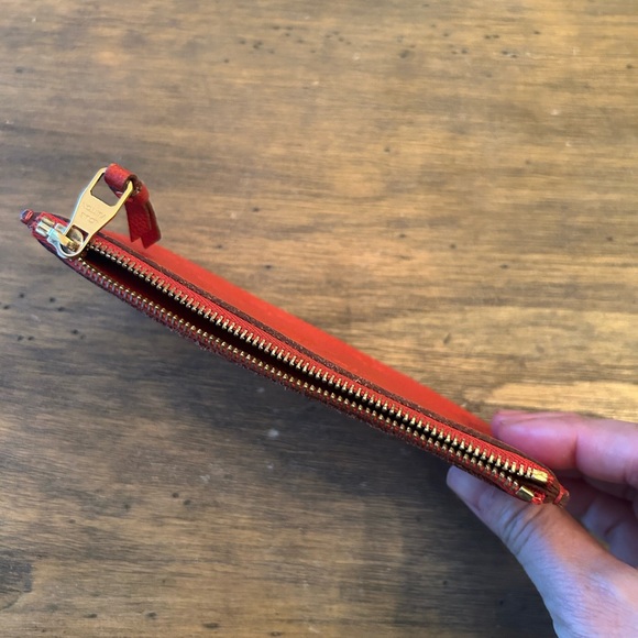 Josephine Zippered Wallet Insert Monogram Empreinte Leather Cerise Louis Vuitton - Picture 7 of 15